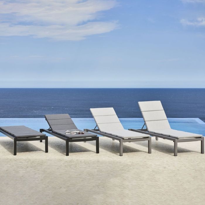 Relax Sunbed, Cushion, Light Grey