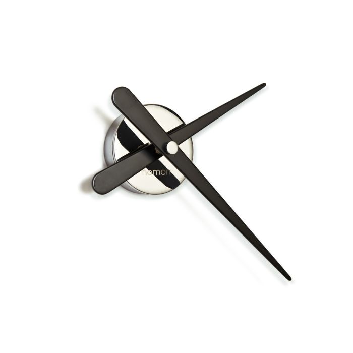 Rodón Mini Wall Clock, L, Twelve  Numbers, Chromed / Black
