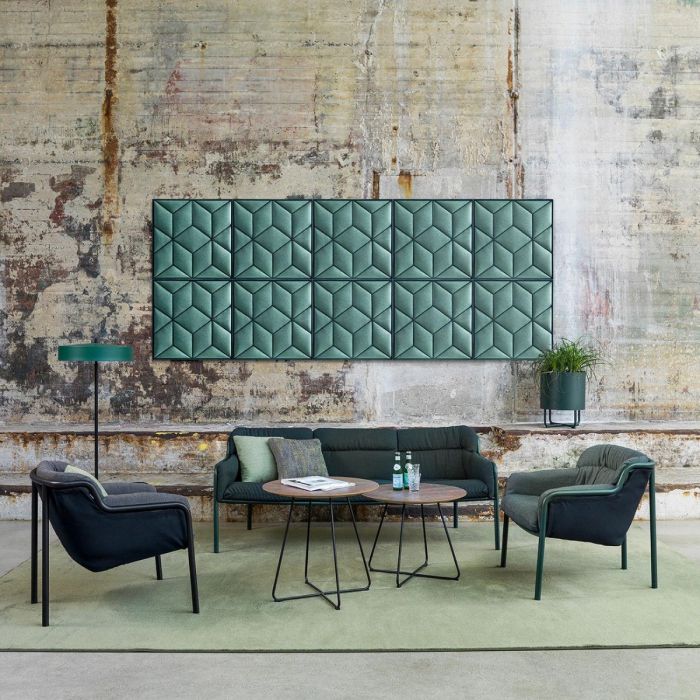 Romb Wall Panel, Green