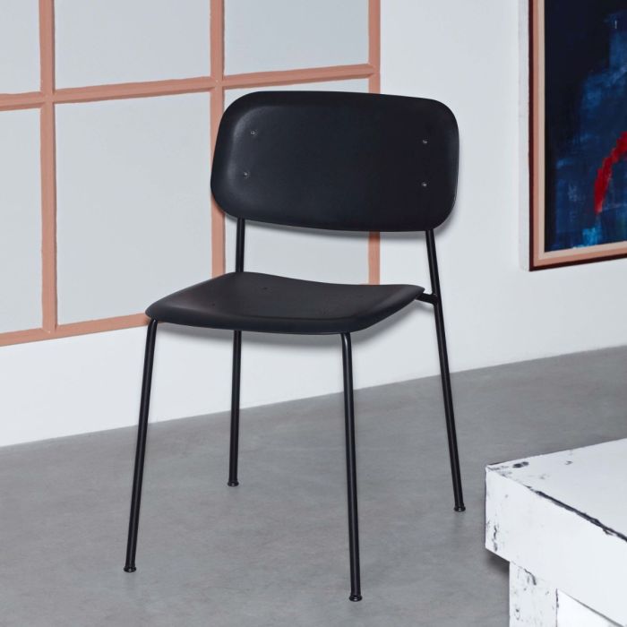 Soft Edge P10 Chair, Black Seat / Black Base