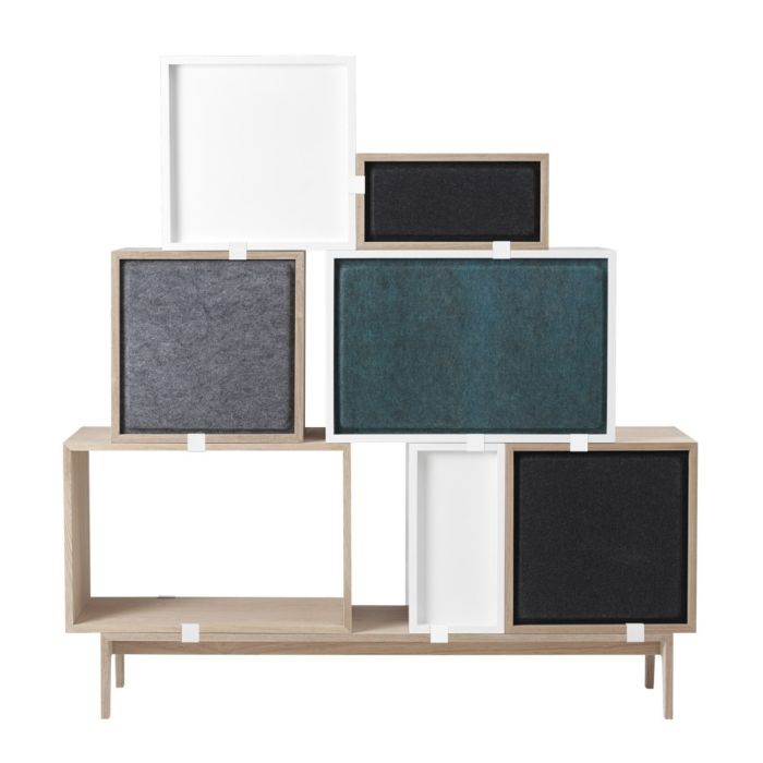 Stacked Acoustic Panel, Large, Grey Melange