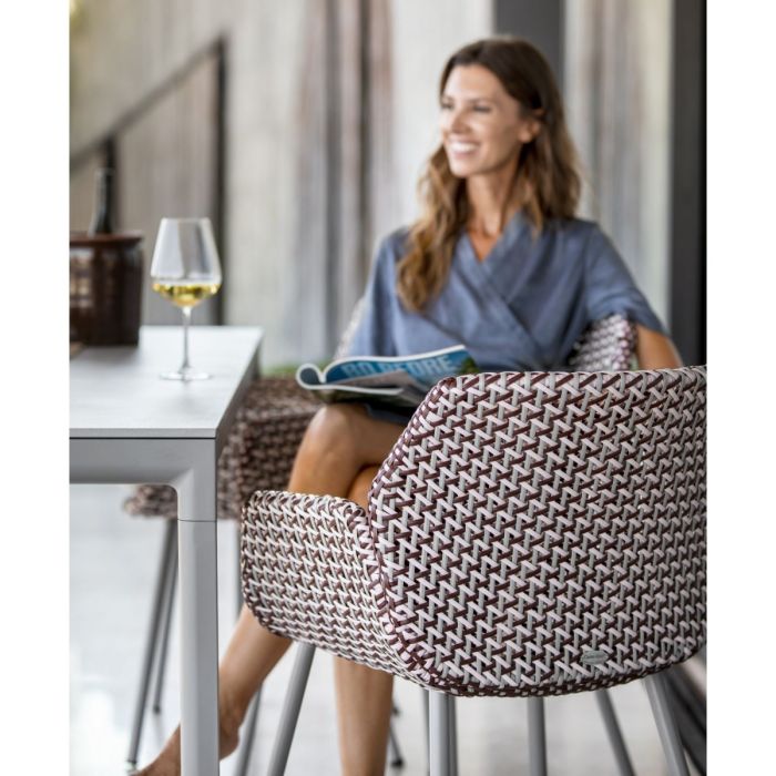 Vibe Chair, Light Grey / Bordeaux / Dusty Rose