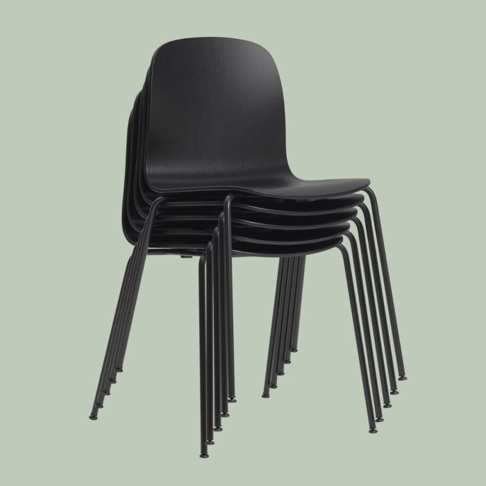 Visu Chair, Tube Base, Grey